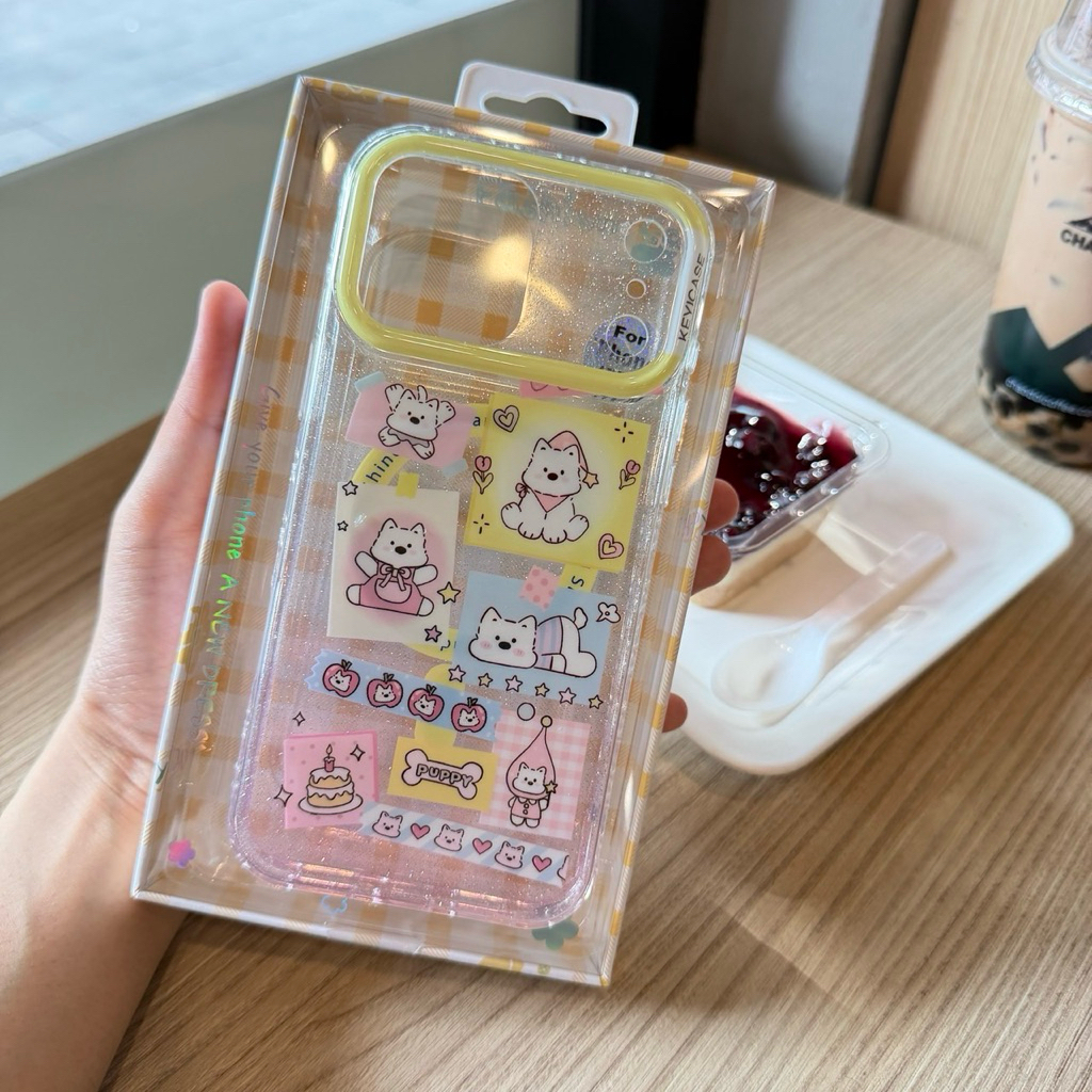 เคส กลิตเตอร์การ์ตูน ชาร์จได้ IPHONE - 11 12pm 13 13pm 14 14pm 15 15pm 16 16pro 16pm 17 17pro 17pm