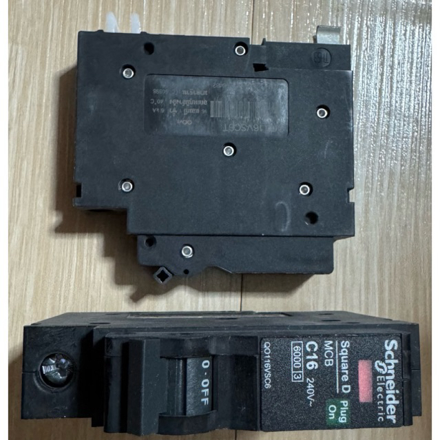 เซอร์กิตเบรกเกอร์ขนาดเล็ก (MCB), Square D QOvs, 1P, 16A, C curve, 6000A (IEC/EN 60898-1) QO116VSC6T