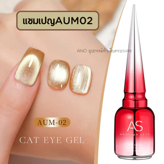 สีทาเล็บเจล สีแชมเปญ ตาแมว ลูกแก้ว AS รหัส AUM 9สี