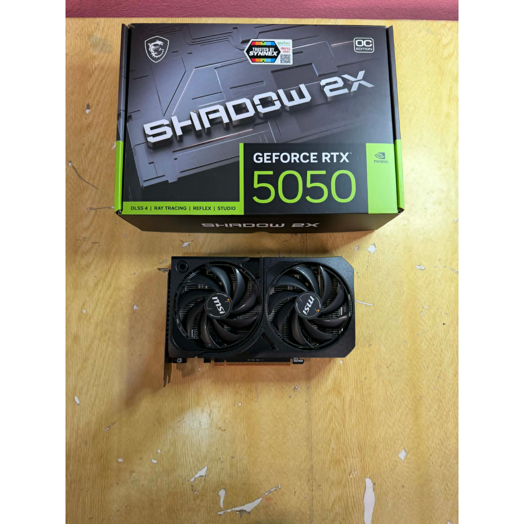 ขายการ์ดจอมือสอง MSI GEFORCE RTX 5050 SHADOW 2X OC - 8GB GDDR6