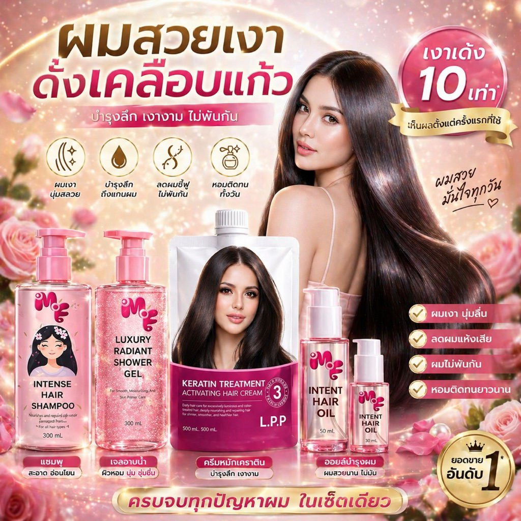 ที่สุดของ LPP ต้องMFเท่านั้น เคราตินสดเกรดพรีเมี่ยม ขนาดใหญ่530ml ผม บำรุง