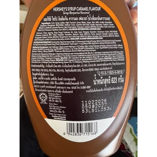 HERSHEY’S ไซรับรสคาราเมลขนาด 22oz623กรัม HERSHEY’S SYRUP CARAMEL FLAVOR 623 G