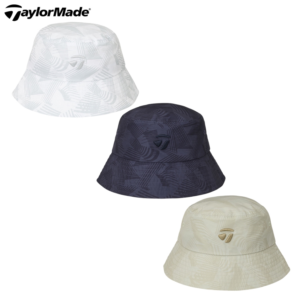 [11GOLF] หมวกกอล์ฟ หมวกบักเก็ต TAYLORMADE Graphic Bucket Hat TL680 สีขาว สีกรม สีเบจ