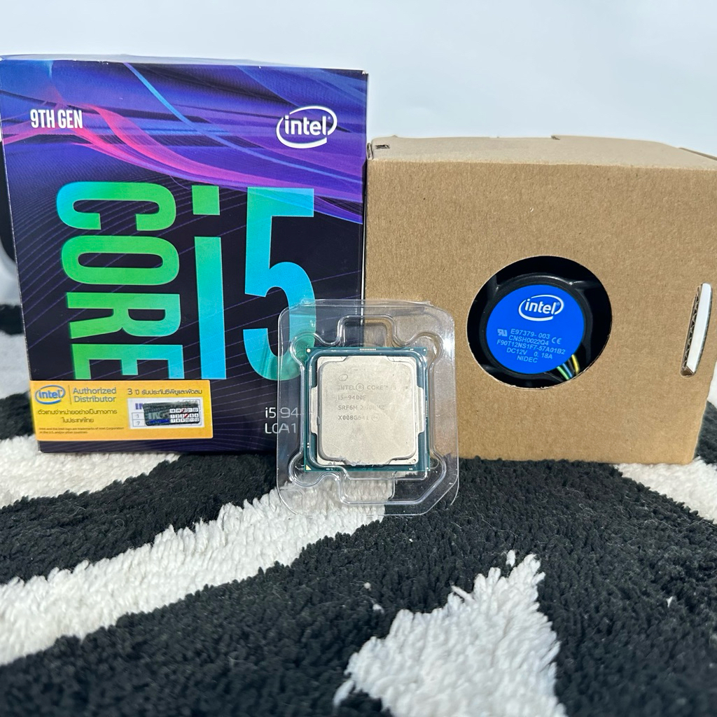 CPU ซีพียู i5-9400F 3.6 GHz turbo 4.1 GHz (6คอ 6เทรด) LGA1151V2 แถมซิลิโคนฟรี