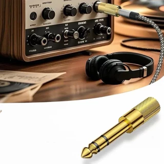 แจ็คแปลงหัว 6.35หรือ6.5 mm เป็น 3.5 mm แบบ Stereo jack connector TRS