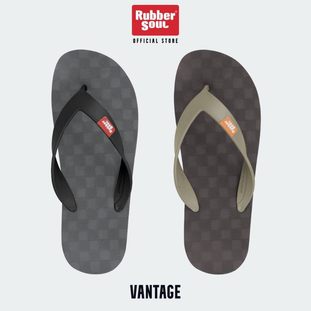 Rubber Soul รุ่น Vantage รองเท้าแตะยางพาราของไทย พื้น หนา หนึบ เเน่น ของแท้ 100%