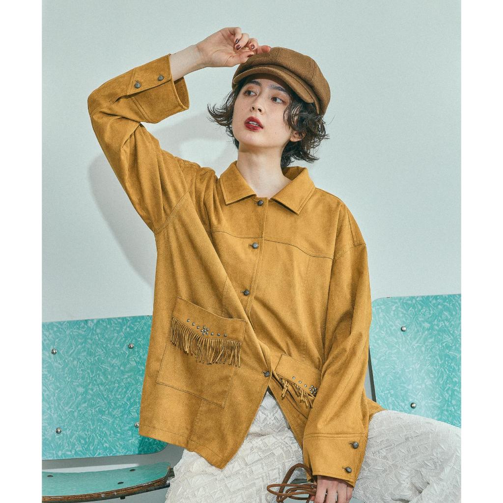 niko and ... เสื้อแจ็กเก็ต สไตล์วินเทจ Suede Western Shirt Jacket