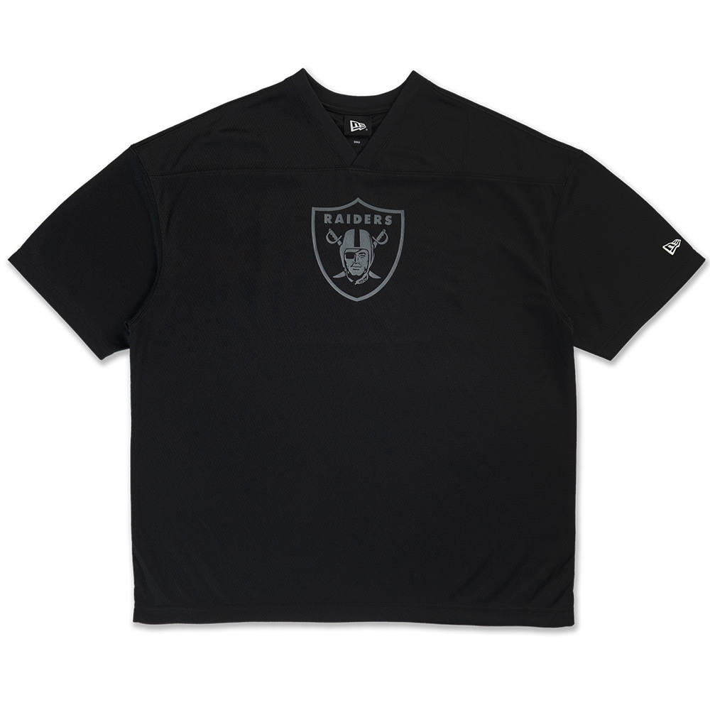 New Era เสื้อยืดแขนสั้นรุ่น Las Vegas Raiders Black Oversized Short Sleeve T-Shirt