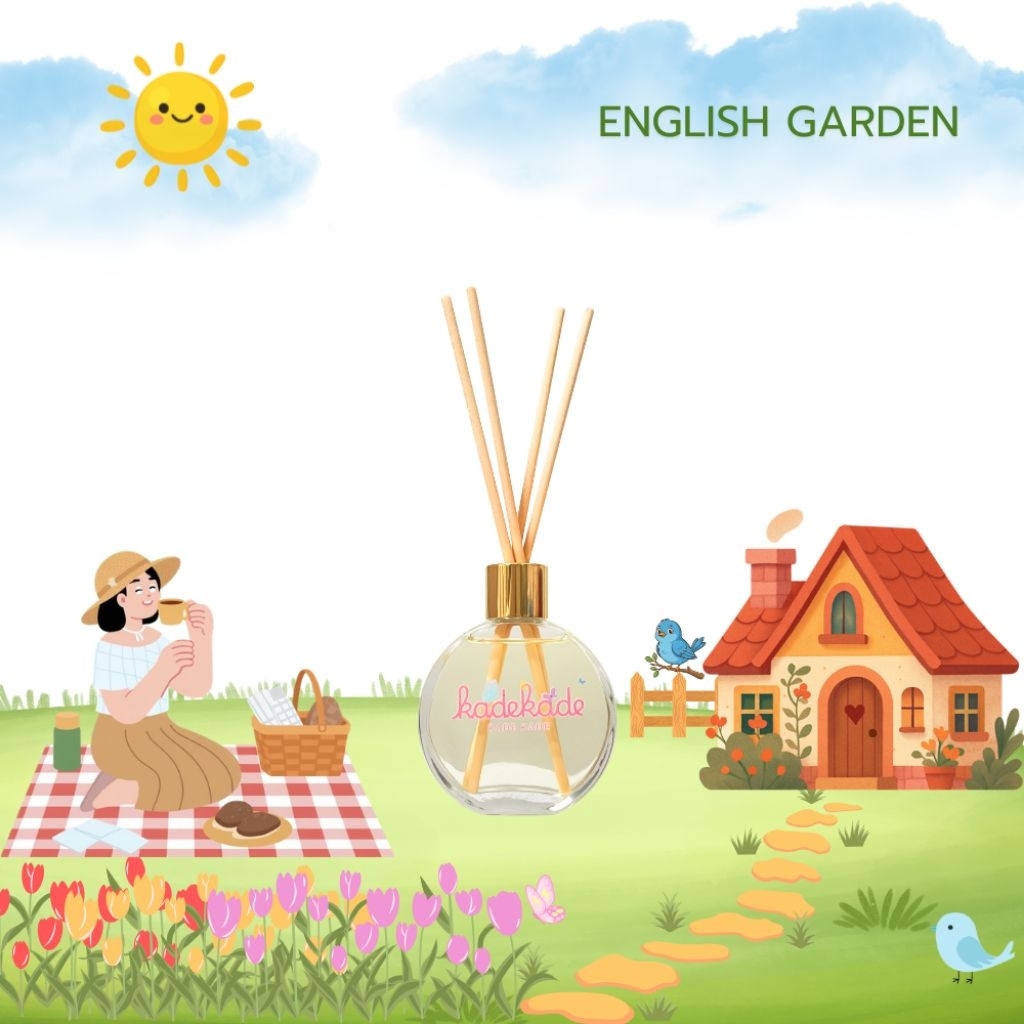 Reed Diffuser ก้านไม้หอมปรับอากาศ กลิ่น English Garden