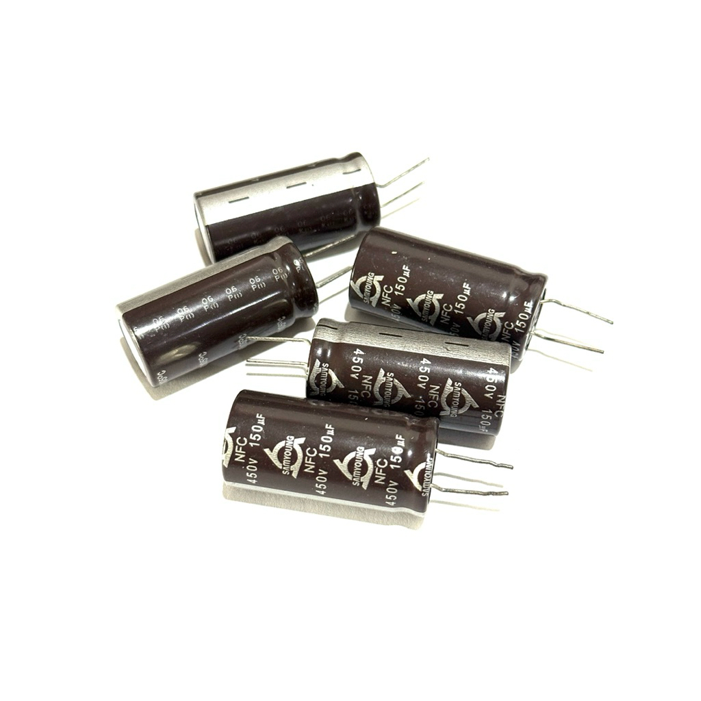 Capacitor ตัวเก็บประจุ 150uF 450V 20*41MM 105C จำนวน1ชิ้น