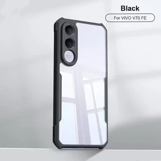 เคสขอบดำ เคสใส สำหรับ Vivo V70FE กันกระแทก สำหรับ วีโว่ HHL ตรงรุ่น