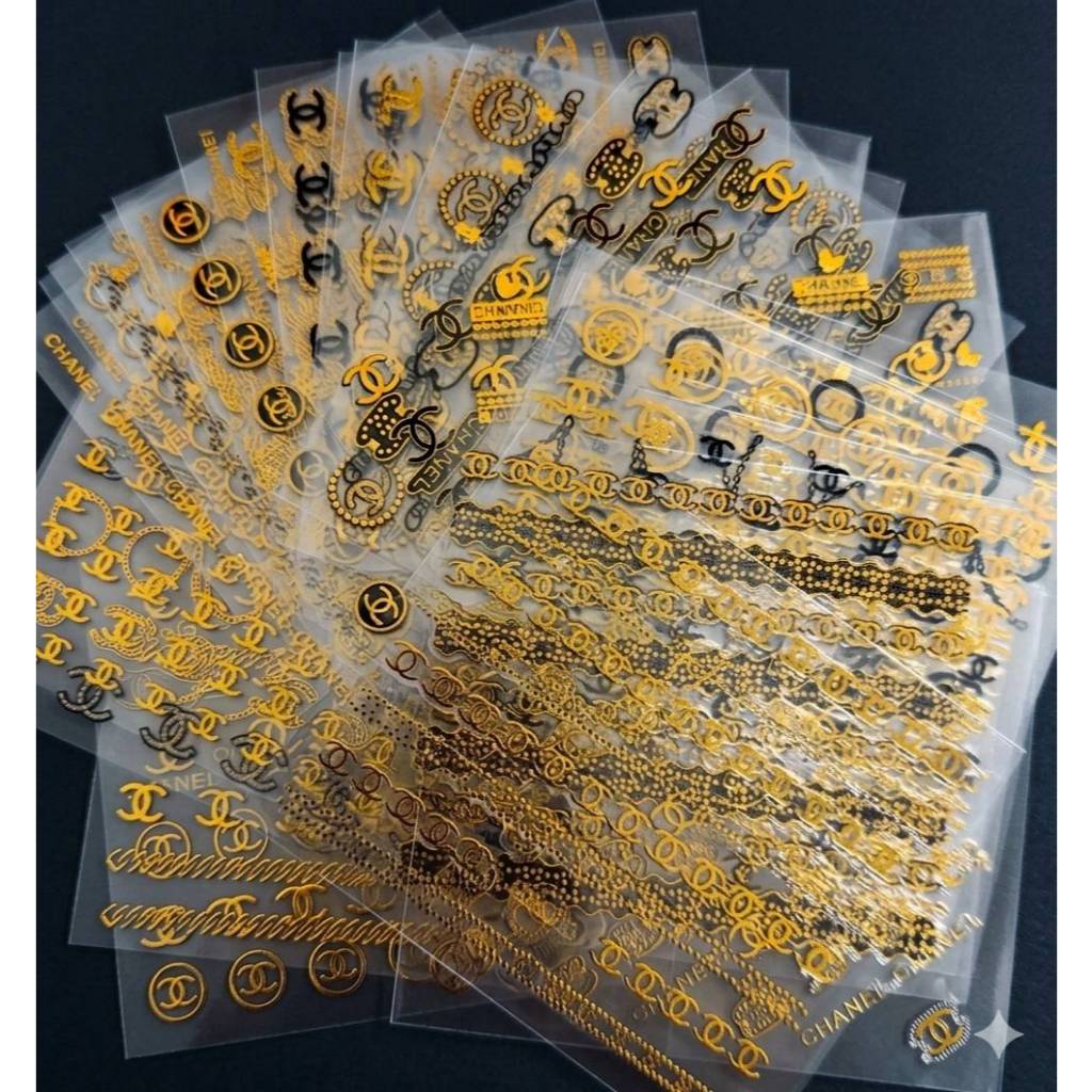K5.[K][แผ่นเล็ก30แผ่นสุ่มลาย] สติ๊กเกอร์ CC สติ๊กเกอร์ตกแต่งเล็บ เซ็ตละ 30 แผ่น ลายไม่ซ้ำ มีกาวในตัว ราคาสุดคุ้ม
