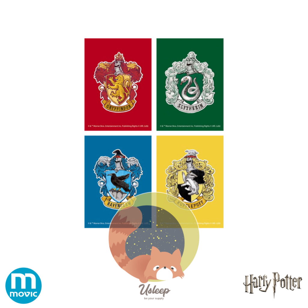 Harry Potter Card Sleeve : Gryffindor, Slytherin, Ravenclaw, Hufflepuff