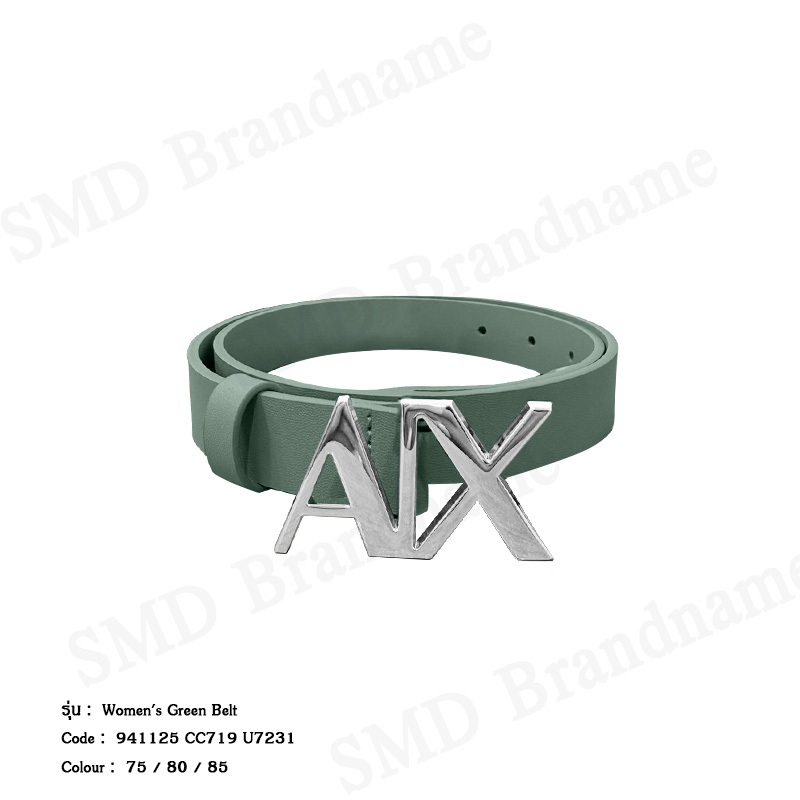 Armani Exchange เข็มขัด รุ่น Women's Green Belt Code: 941125 CC719 U7231
