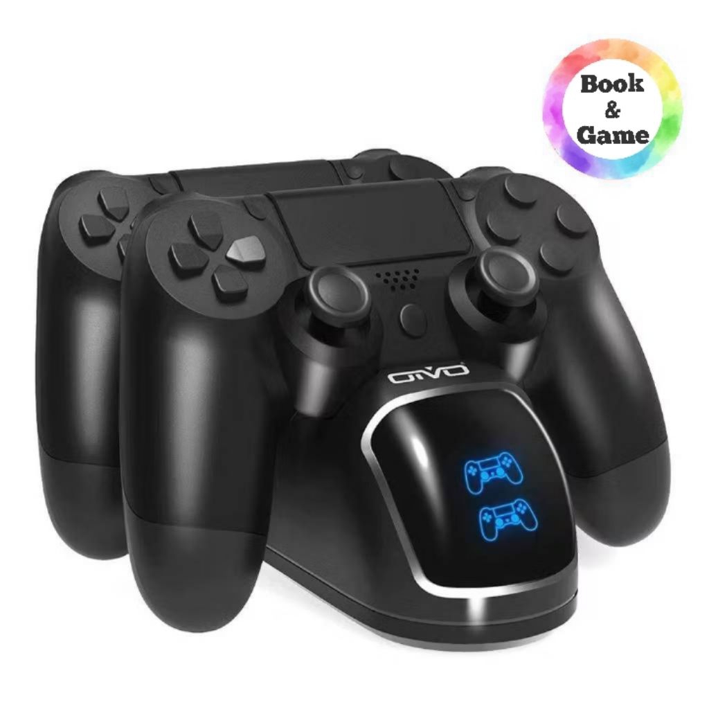แท่นชาร์จจอย PS4 คอนโทรลเลอร์ชิปอัพเกรดสําหรับ PS4 Pro, PS4 Slim และอุปกรณ์เสริม PS4
