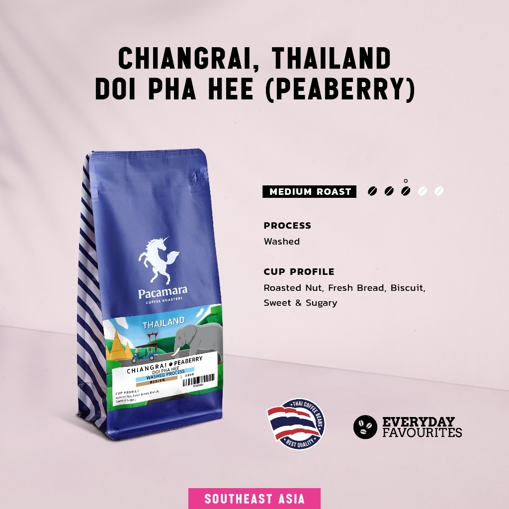 THAI-Doi Pha Hee Washed #Peaberry 200g