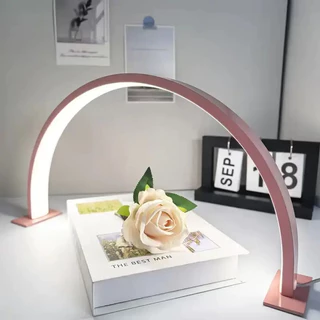 【ไร้เงาบัง】โคมไฟเล็บรูปตัวยู 180 องศาส่องสว่าง เหมาะสำหรับทำเล็บ ต่อขนตา เสริมความงาม และสักคิ้ว โคมไฟเล็บรูปตัว U