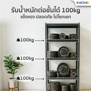 Kacha ชั้นวางของ ชั้นวางสินค้า รับน้ำหนัก 600KG. 3/4/5/6ชั้น ชั้นวางสินค้า ใช้โกดัง ชั้นวางของ