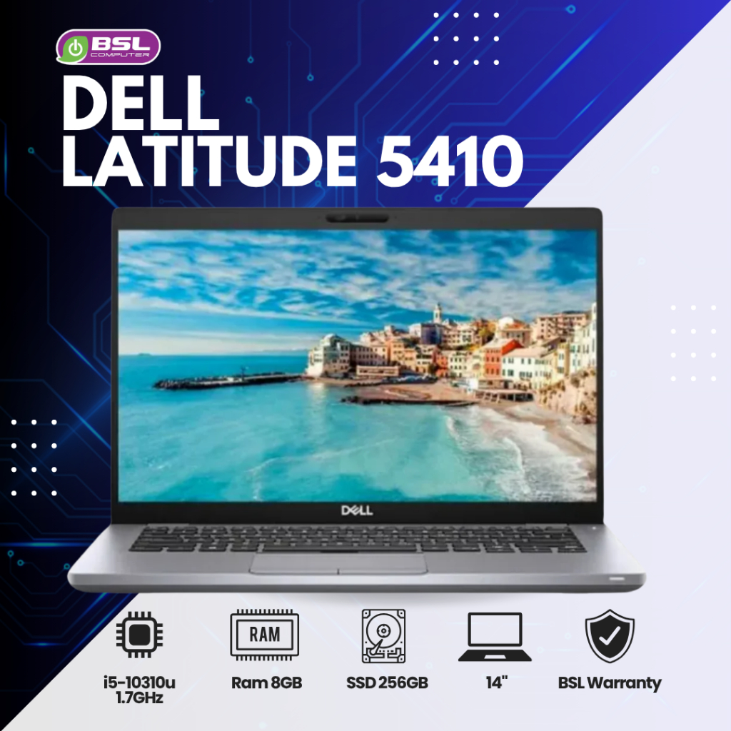 💻 งบไม่แรง คุ้มเกินเครื่อง! Dell Latitude 5410 CPU i5 GEN 10 / RAM 8GB / SSD 256GB #USEDLaptop #โน๊ต