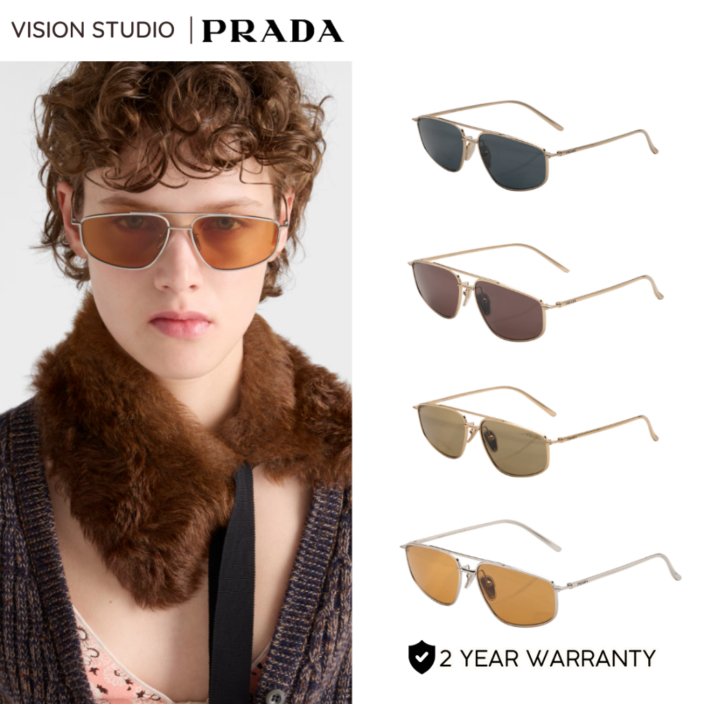 ☀️แว่นกันแดด PRADA รุ่น PRC51S รวมทุกสี ใหม่ ของแท้100% รับประกัน 2 ปีเต็ม พร้อมอุปกรณ์ครบ