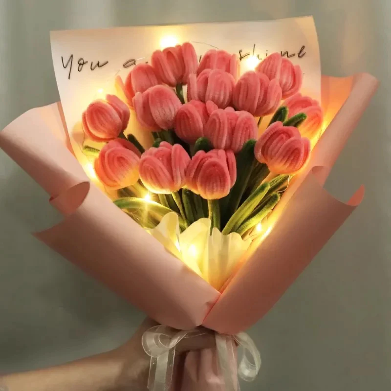 100เส้น DIY ลวดกำมะหยี่ ลวดกำมะหยี่ขนาด 30cm แยกสี สร้างสรรค์งานประดิษฐ์ต่างๆ ทำดอกไม้ นุ่ม ดัดง่าย thumbnail 8