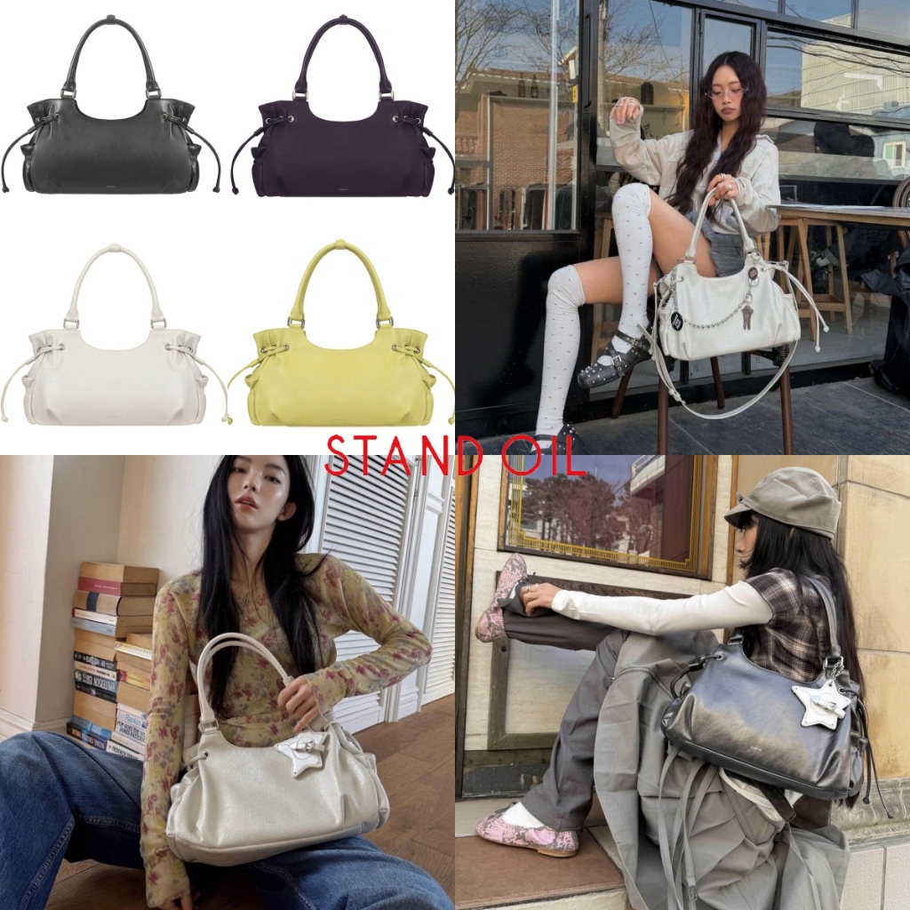『 Nana Bag 』🇰🇷Stand Oil Breezy mini 3.0 มินิ กระเป๋าสะพายข้างเดียว กระเป๋าสะพายข้าง