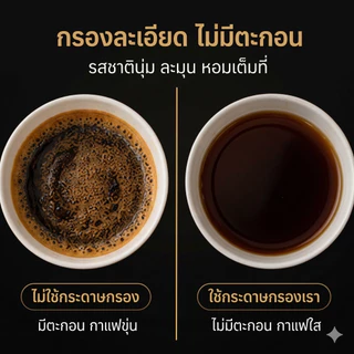 HB กระดาษกรองกาแฟ กระดาษกรองกาแฟแบบหยัก 100 แผ่น KWF-155/185 Kalita Wave Coffee Filter 50/100 Sheets