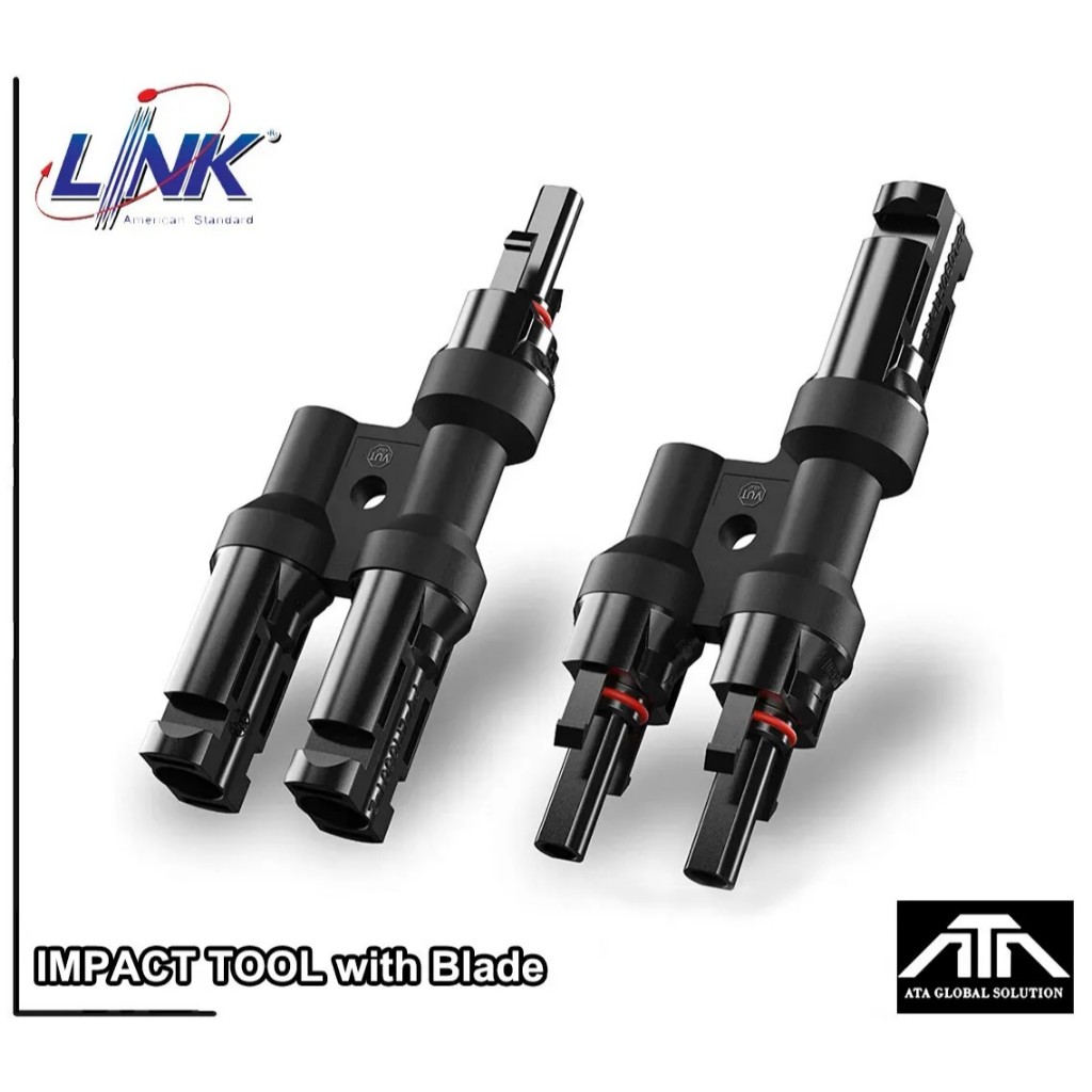 ข้อต่อ MC4 MC4 CB 1004 Branch CONNECTOR Pair เข้าสาย1 คู่ MC4 Connector 1 to 2 ตัวต่อขนาน