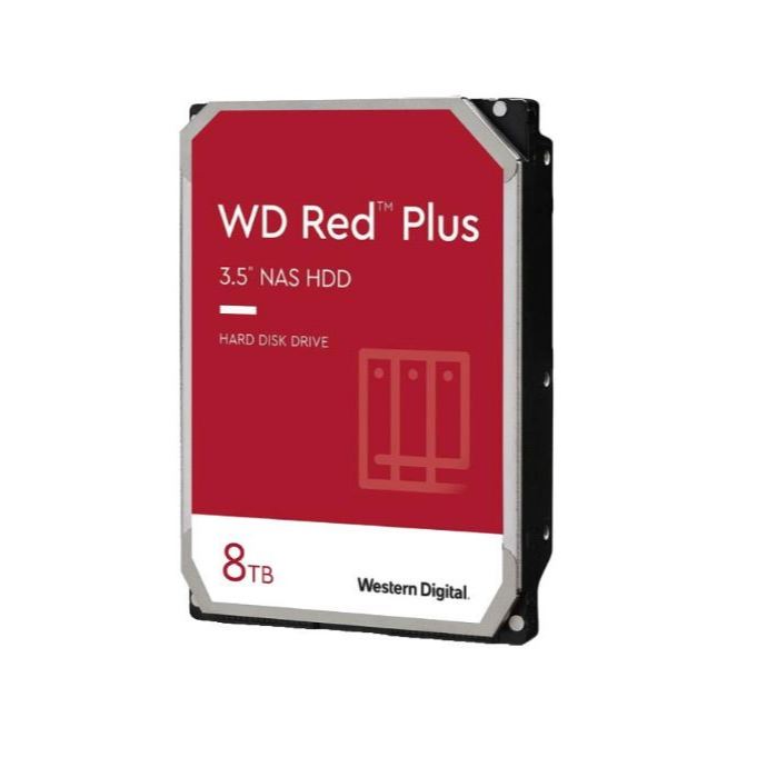 HDD WD 8TB RED PLUS Model : WD80EFPX-3YEAR 8 TB HDD3.5