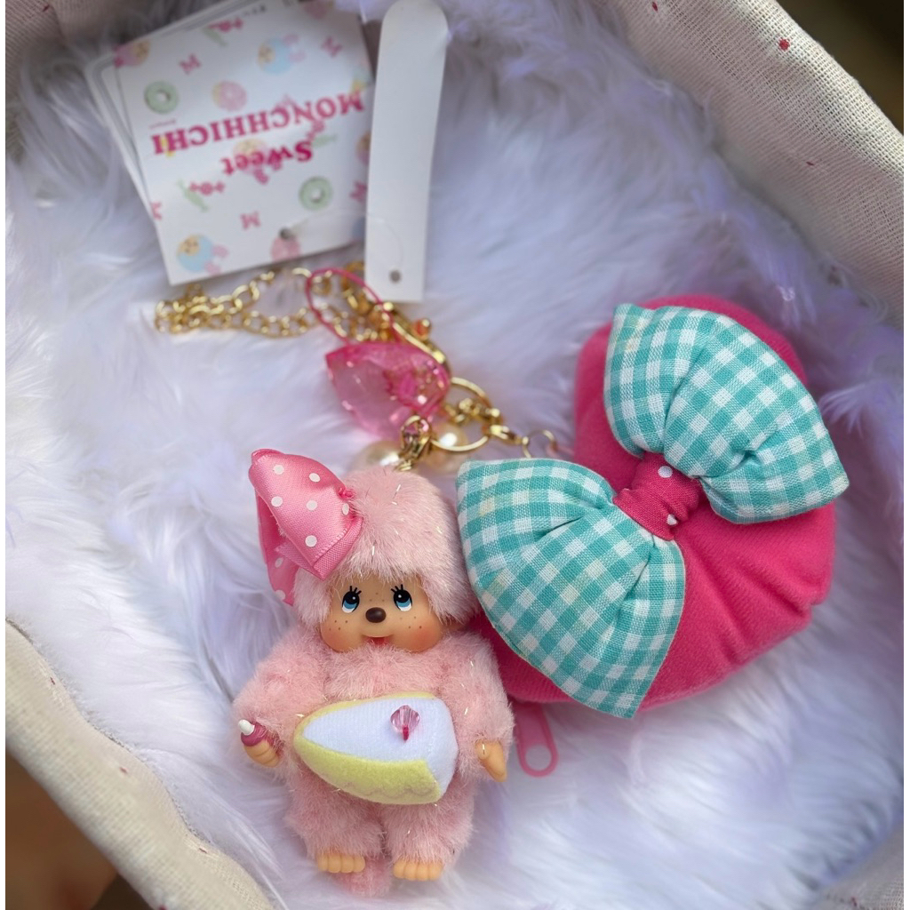 🔥พร้อมส่ง🔥พวงจิ๋วม่อนชิชิ 9 cm งานหายาก Monchhichi💕