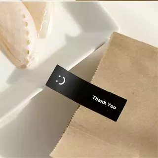 120ดวง สติ๊กเกอร์ขอบคุณ สติ๊กเกอร์ติดกล่อง ติดถุง แก้ว sticker thankyou F5