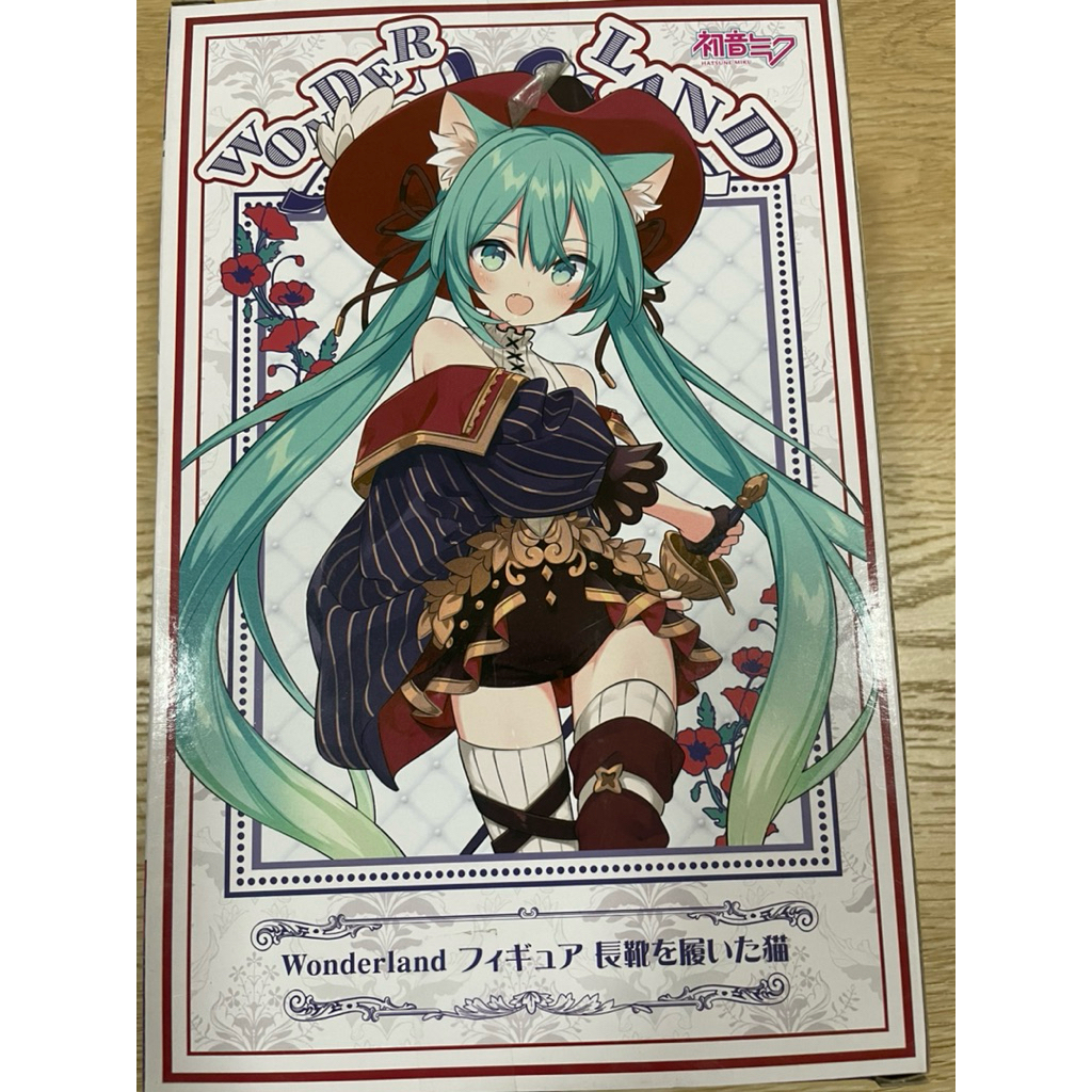 พร้อมส่ง TAITO Hatsune Miku Wonderland Puss in Boots ver. Figure JAPAN OFFICIAL มิกแมวมือ1