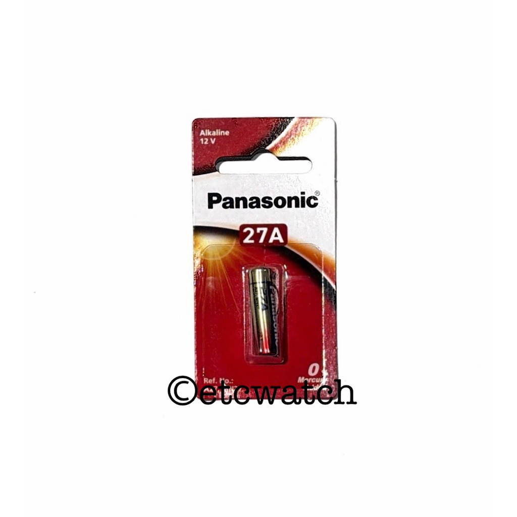 พร้อมส่ง> ถ่าน Panasonic ถ่านรีโมทรถยนต์ ถ่านกริ่งไร้สาย 27A A27 LRV27A 12V (1 ก้อน) 1BPA