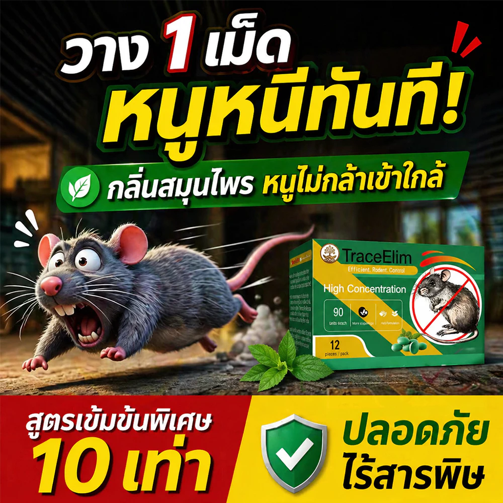 🐭ยาไล่หนู ลูกเหม็นไล่หนู สูตรสมุนไพร กลิ่นแรง หนูหนีทันที ไม่กลับมา ใช้ในบ้าน รถ ปลอดภัย
