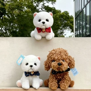ตุ๊กตา ตุ๊กตาสุนัข ตุ๊กตาหมา ins 23cm ตุ๊กตาสุนัขพุดเดิ้ลน่ารัก ขนนุ่มๆ น่ารักมาก เด็กๆชอบ