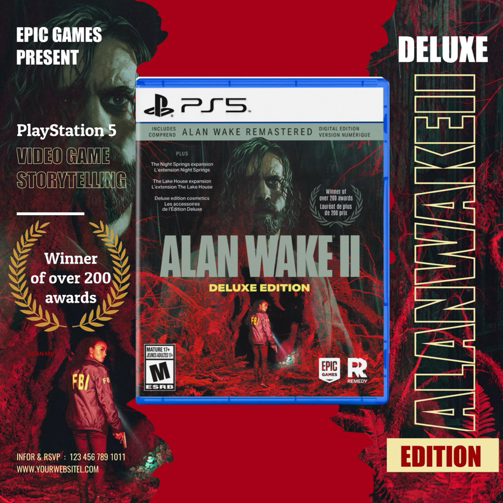 🛵 𝙁𝙖𝙨𝙩 𝘿𝙚𝙡𝙞𝙫𝙚𝙧𝙮!⚡️PS5 ALAN WAKE II Deluxe Edition