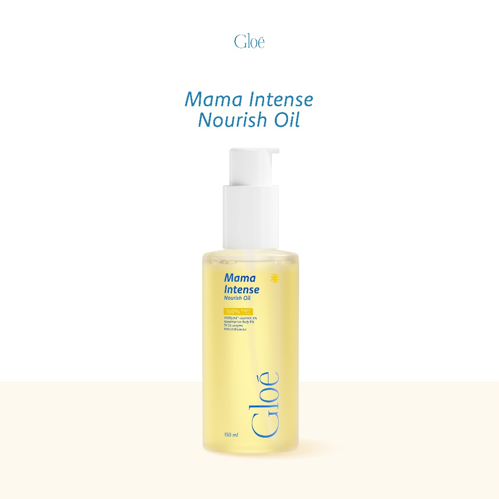 Gloé Mama Intense Nourish Oil โกลว์ ออยมาม๊า ออยบำรุงผิวกาย Body Oil ฟื้นบำรุงรอยแตกลาย ออยสำหรับคุณแม่