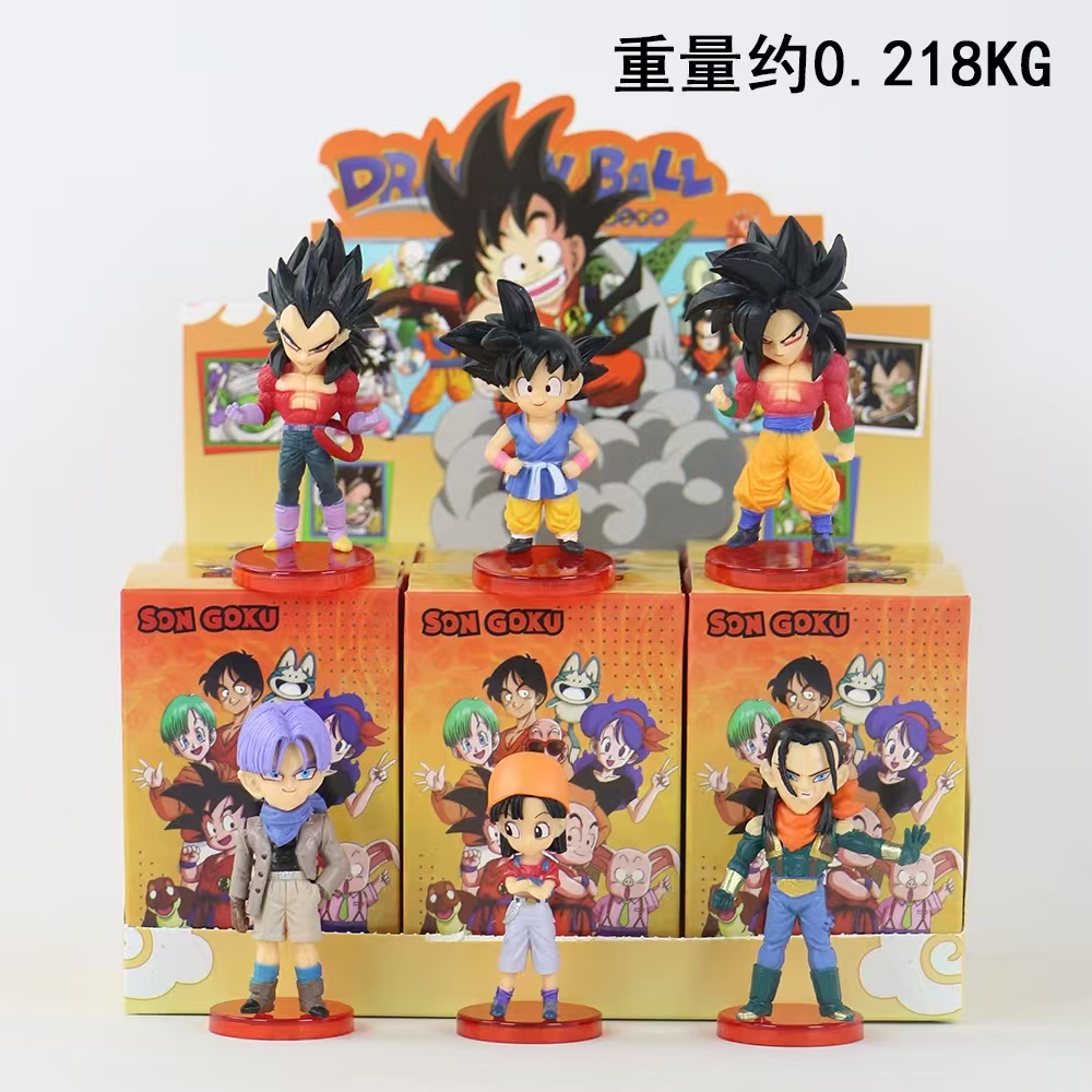 จัดส่งจากประเทศไทย 6 ชิ้น/เซ็ตกล่อง ซีรีส์ Dragon Ball เครื่องประดับเดสก์ท็อปที่ดูดี ของขวัญวันเกิด