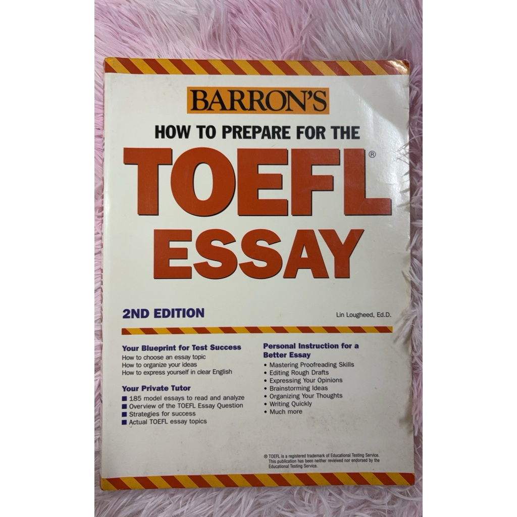BARRON’S how to Prepare for the TOEFL Essay 2ND EDITION มือสอง