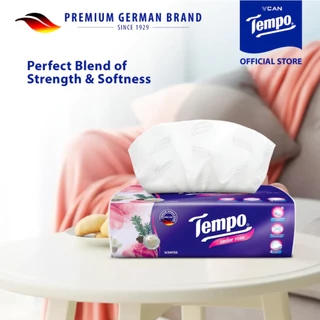 Tempo Softpack เทมโพ กระดาษเช็ดหน้า ทิชชู่ ซอฟแพ็ค (Pack4)