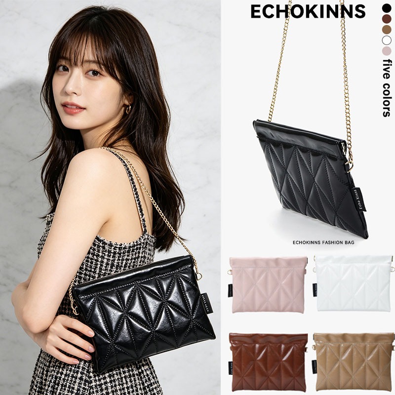 พร้อมส่ง กระเป๋าสะพายข้างแฟชั่น ใบเล็ก สายโซ่ทอง หนัง PU ลายเย็บ ใบเล็กน้ำหนักเบา กระเป๋าใส่โทรศัพท์