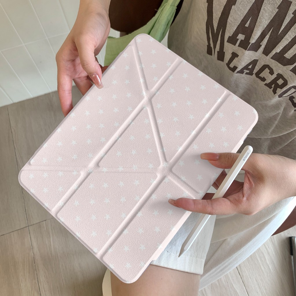 ✨พร้อมส่ง✨เคสiPad พับรูปตัว Y bow-knot Gen12 Air5 Gen11 Air7 13 Gen9 ช่องใส่ปากกา เคสไอแพด Gen8 Air3