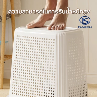 ตะกร้าผ้า ตะกร้าซักผ้า ที่เก็บเสื้อผ้า พลาสติกทรงเหลี่ยม ความจุใหญ่ แข็งแรง ทนทาน เก็บผ้าสกปรกได้เยอะ