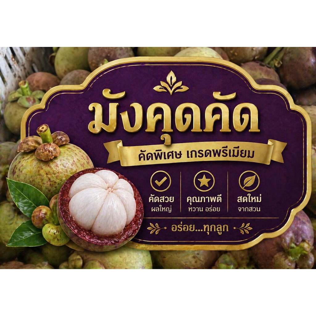 มังคุดคัด มังคุดดิบ สดใหม่จากสวน 3 กิโล