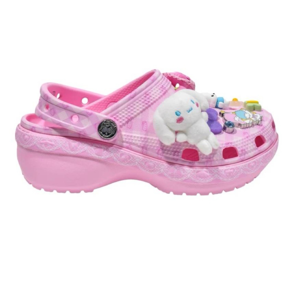 (ผ่อนได้-ส่งด่วนได้)Crocs Hello Kitty and Friends Classic Platform Clog ของแท้💯