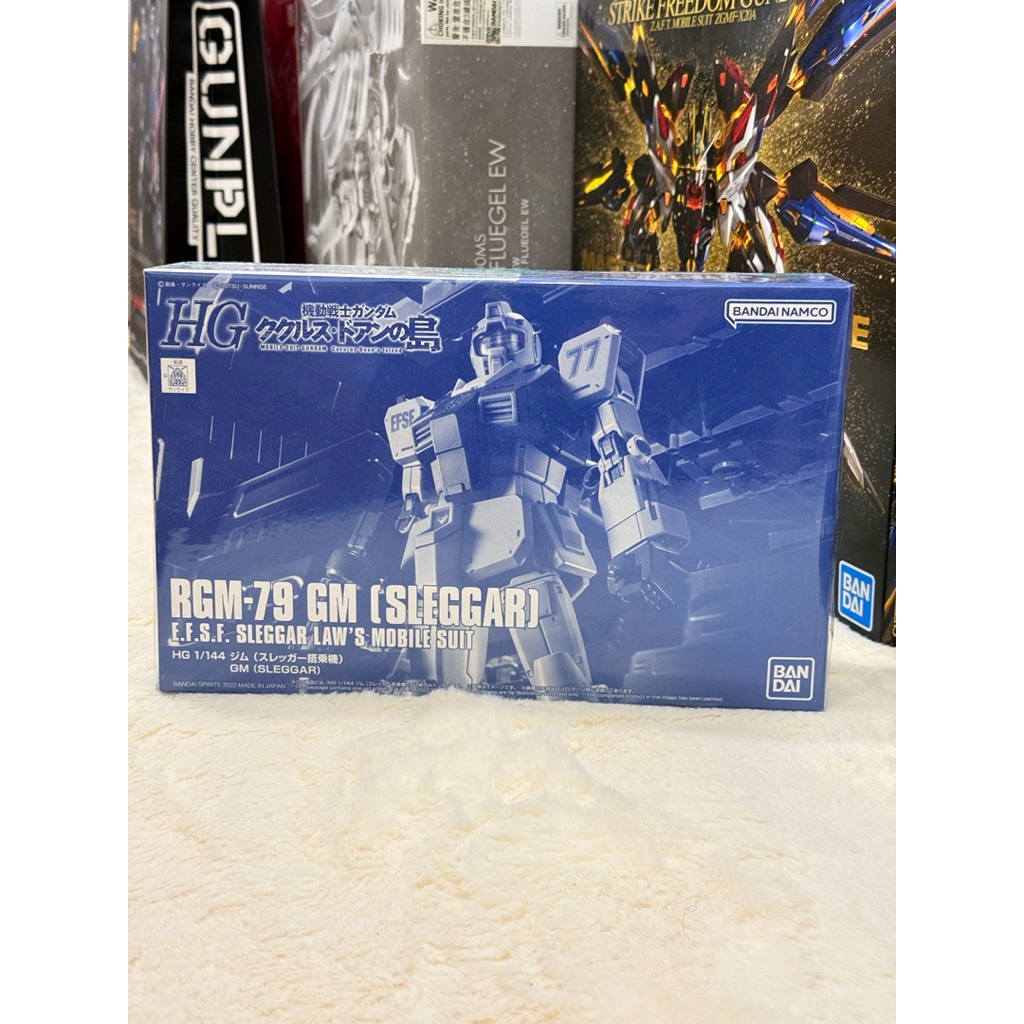 (สินค้าพร้อมส่ง) (มือ 1) P-BANDAI 1/144  HG RGM-79 GM (Sleggar) (Plastic Model)