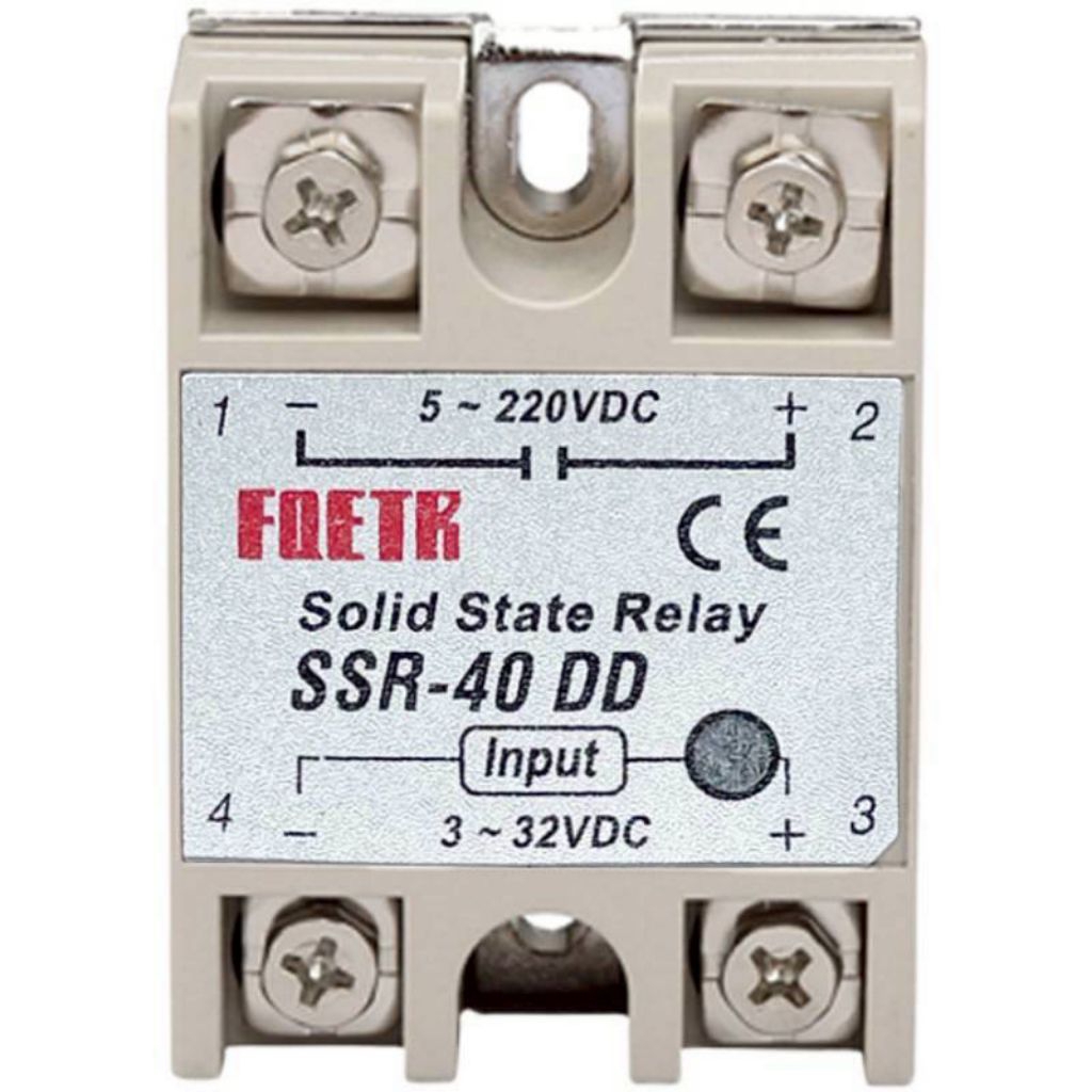 SSR-40DD คืออุปกรณ์ Solid State Relay (SSR) ชนิด DC to DC ที่ใช้สัญญาณไฟฟ้ากระแสตรง (DC) เพื่อควบคุมการเปิด-ปิดอุปกรณ์ไฟ