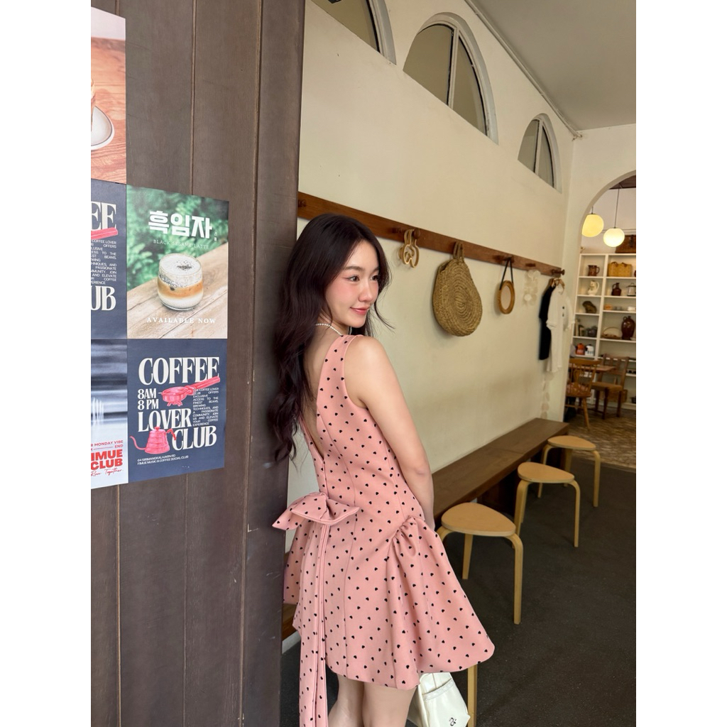 PICHABRAND : NEW STARRY DOTS MINIDRESS ชุดเดรส เดรสสั้น รูปที่ 5