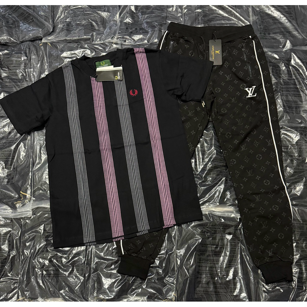 ชุดเช็ทกางเกงขายาวไซส์M-XLเสื้อแขนสั้นMอก40-42ราคาพิเศษ