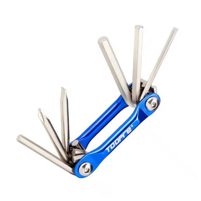 ชุดประแจพับหกเหลี่ยม TOOPRE TL-833 (6-in-1 Multi Tool)  เล็ก พกง่าย ใช้ได้จริง งานซ่อมจักรยานจบในตัวเดียว